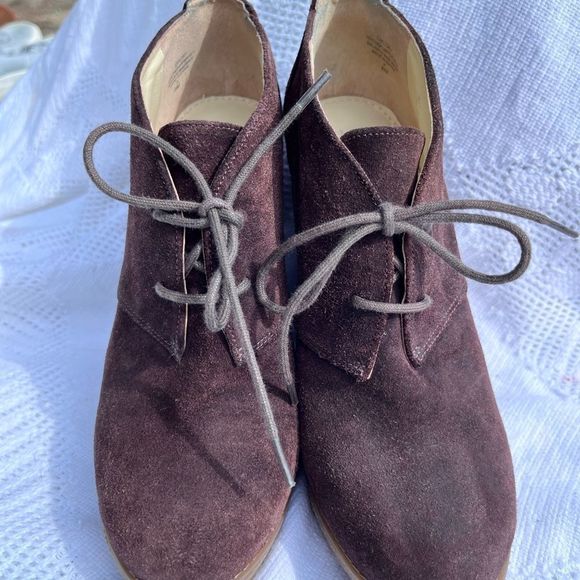 ENZO ANGIOLINI  EAFLORY suede wedge booties rubber‎ wedges - Picture 2 of 14